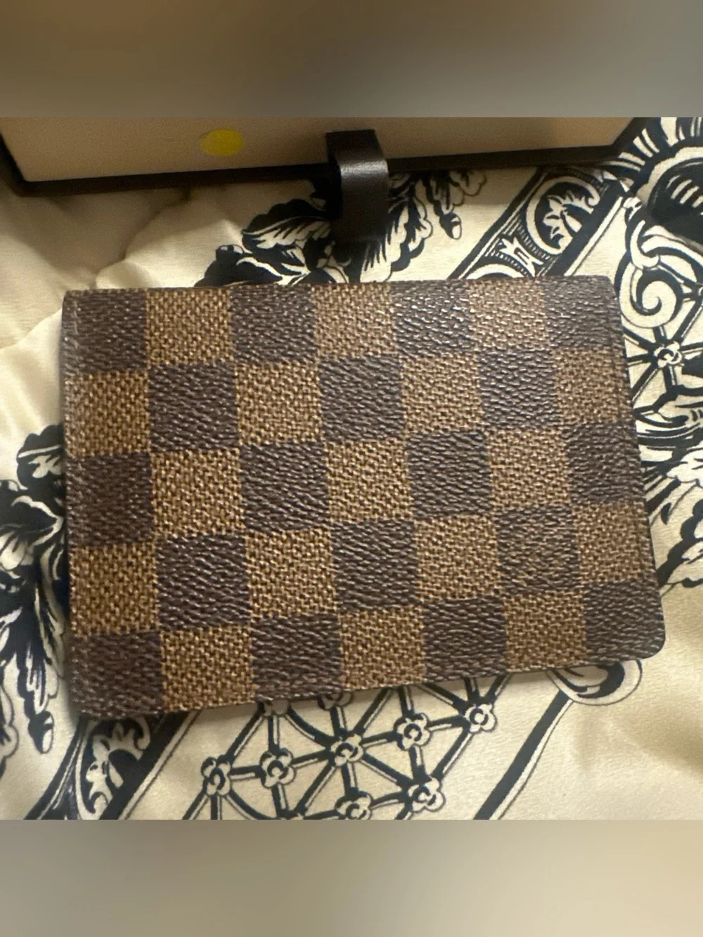 Louis Vuitton Damier Ebene Card Holder with box EUC